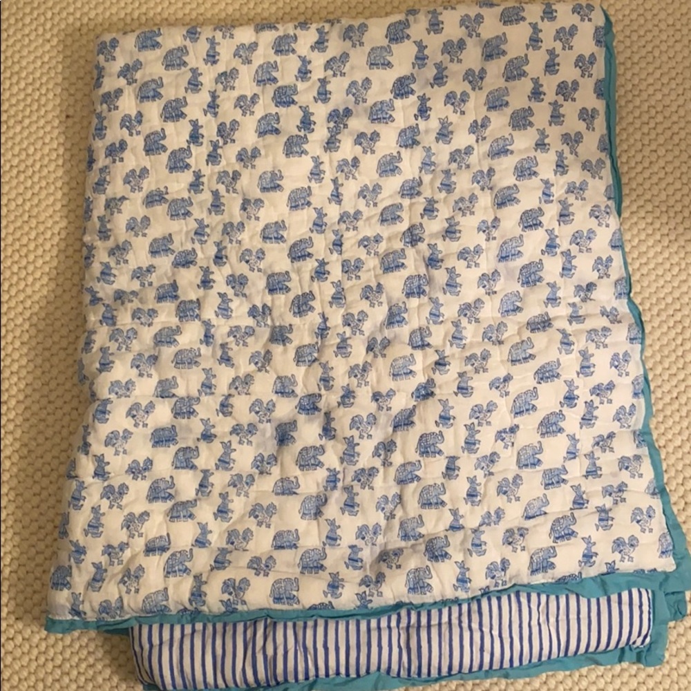 Roller Rabbit Baby Blanket